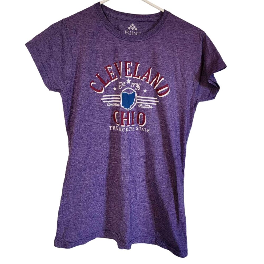 EUC Cleveland Ohio Purple T-Shirt